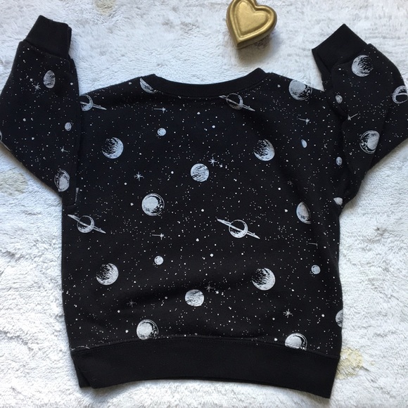 Garanimals Other - Garanimals 2T Black sweatshirt Space Galaxy planet